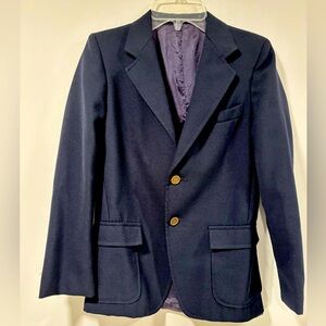 Yves Saint Laurent Boys Sport‎ Coat Blazer Navy Blue 6/8